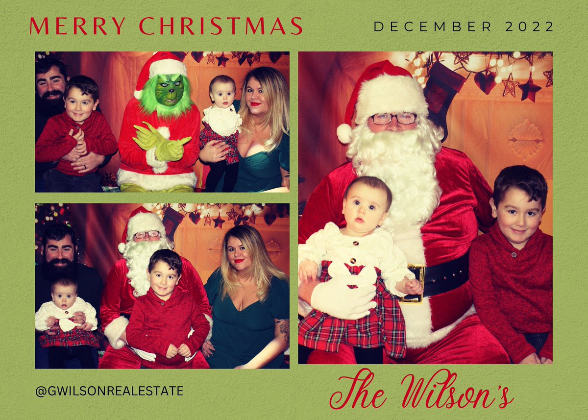 gwilsonrealtor's tweet photo. Merry Christmas from my family to yours ๐โค๏ธ
#gwilsonrealestate #realtor #njrealtor #newjersey #buyorsell #njrealestate #christmas #nj #themichaelcarrgroup #callmetoday #buyersagent #sellersagent #njhomes #firsttimehomebuyer https://t.co/aoD72jpF15