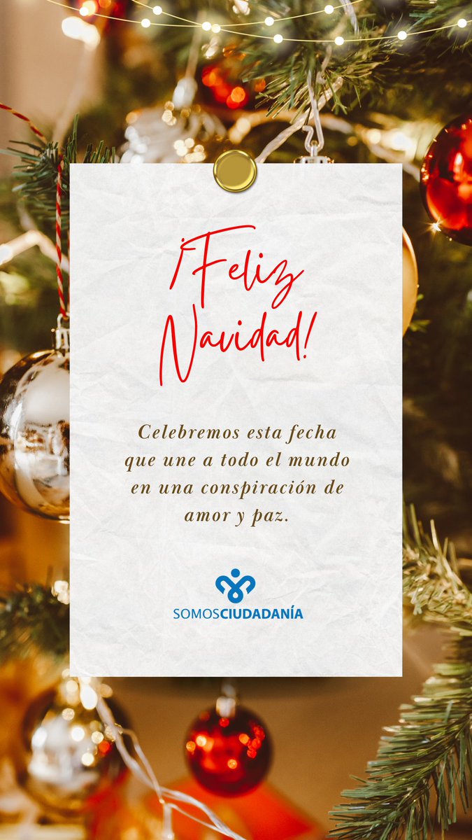 ¡𝗙𝗲𝗹𝗶𝘇 𝗻𝗮𝘃𝗶𝗱𝗮𝗱❗

Les desea el equipo de Somos Ciudadanía 💙