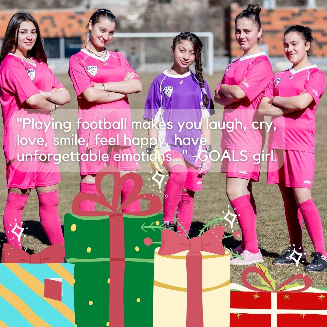 Merry Christmas Everybody! May all your wishes come true... Your donations will provide them with a years worth of participation in our sporting activities, including gear, uniforms, inter-community exchanges, educational programs, and much more! goalsarmenia.org/donate