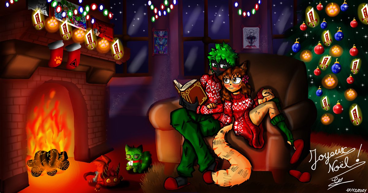 viridislemur's tweet photo. Happy Christmas 🎄🎁✨: #D_W #dimension_war #oc #characterart #characterdesign #digitalart https://t.co/NbSPrI6mO6