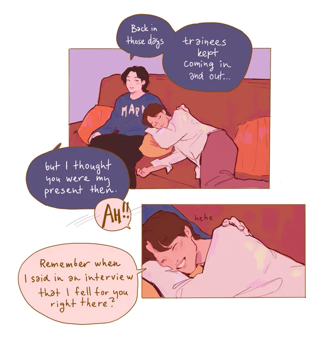 happy holidays from domestic sope 🥂 
it's one of their most important traditions that yoongi brings up the christmas eve they met 