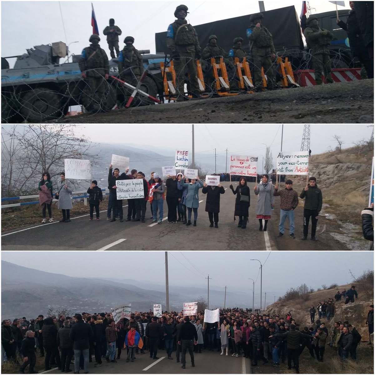 KarabakhRecords's tweet photo. So, if this is not a blockade, then what else is it, dear international community? Or the community is no more! Here are people from #Artsakh. There #RoadOfLife is blocked. #Azerbaijani government organizations block them from #Armenia and the rest of the world.

#ArtsakhBlockade https://t.co/0F3xw8S8h3