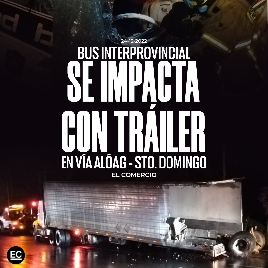 elcomerciocom's tweet photo. Siniestro de tránsito en la vía Alóag- Santo Domingo se registra en inicio del feriado de #Navidad » https://t.co/Kbl1lSSsqn https://t.co/wL937W9pFj