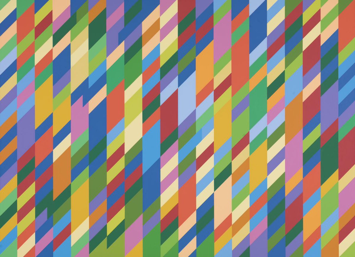 artistbriley's tweet photo. Bridget Riley, Nataraja, 1993 #bridgetriley #museumarchive https://t.co/vBBX1ot4Rh https://t.co/i63fzW6oJV