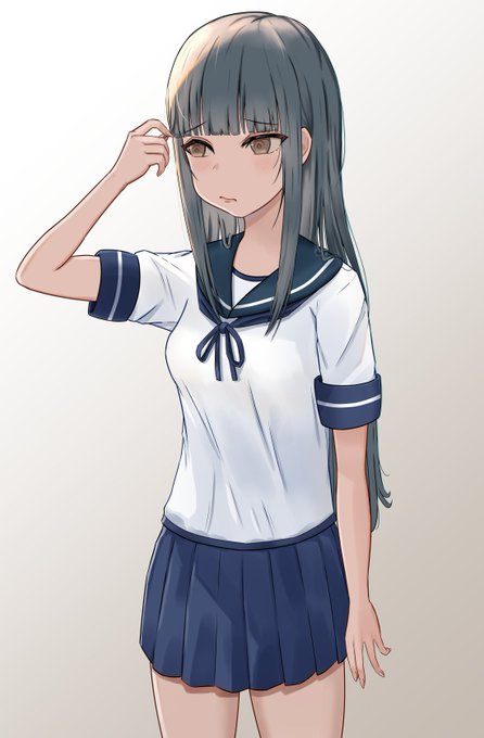 前髪が気になる初雪  #艦これ 