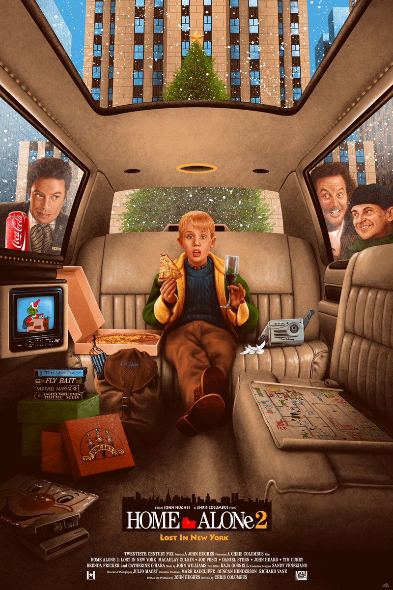 adamrabalais's tweet image. Merry Christmas, ya filthy animal...

...and a Happy New Year!

Home Alone 2 - Private Commission

#homealone #homealone2 #kevinmccallister #lostinnewyork #macaulayculkin #christmas #screenprint #movieposter