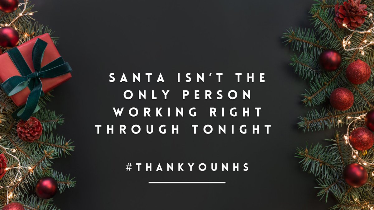 We just wanted to say a huge thank you to all the NHS staff who will be leaving their family and friends to care for others throughout the Christmas period

#ThankYouNHS
