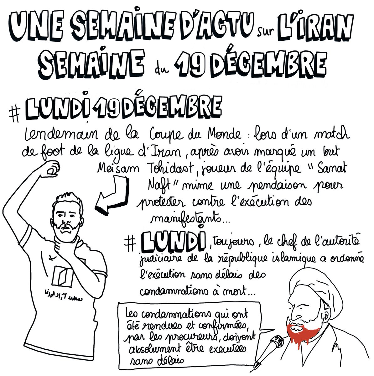 Baboobabounette's tweet photo. Une semaine d’actualité sur l’Iran - Du 19 au 24 décembre
(1/2)
#Mahsa_Amini #iranprotests #womenlifefreedom #freeiran #iranop #StopExecutionsInIran #Mohsen_Shekari #MajidrezaRahnavard https://t.co/rjaS2vB4Nb