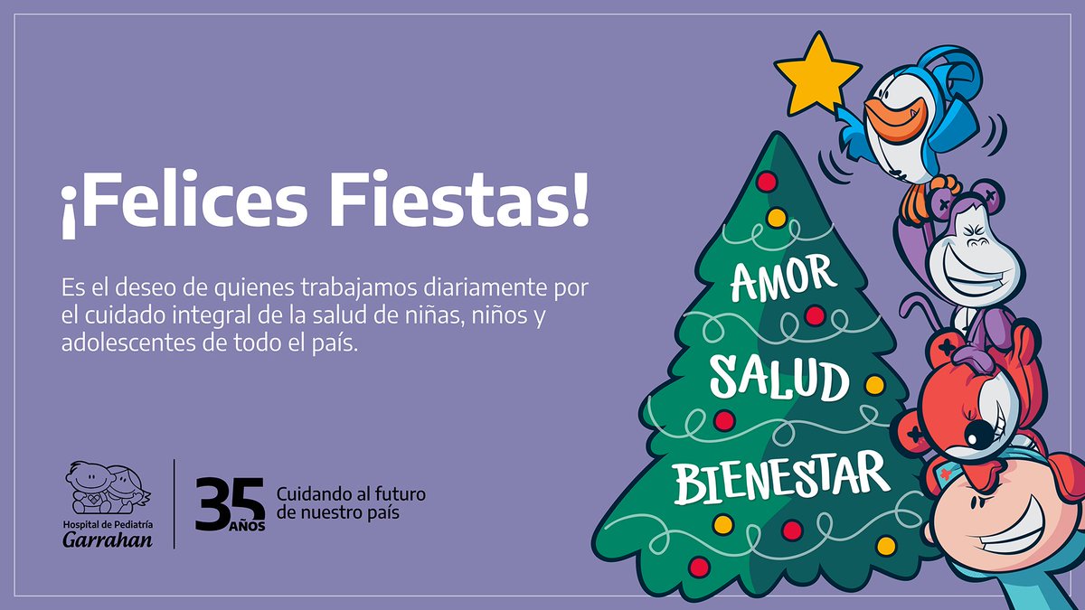 Desde el Garrahan les deseamos a todas las familias de Argentina una feliz navidad, con amor, salud y bienestar ✨🎄

@msalnacion
