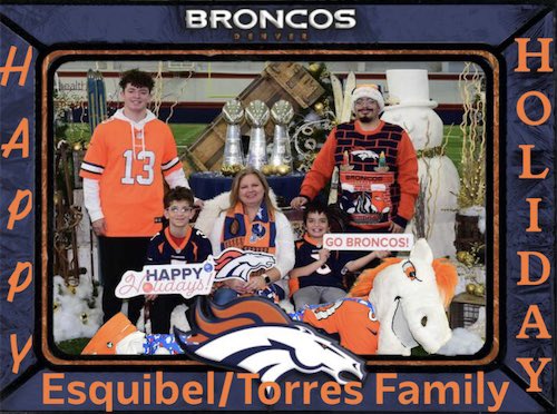 BroncoReaper's tweet photo. Wishing everyone a very blessed &amp; prosperous Christmas, may you be surrounded with love.  And Remember to root for the Denver Broncos!! https://t.co/UEWjH1MlEO