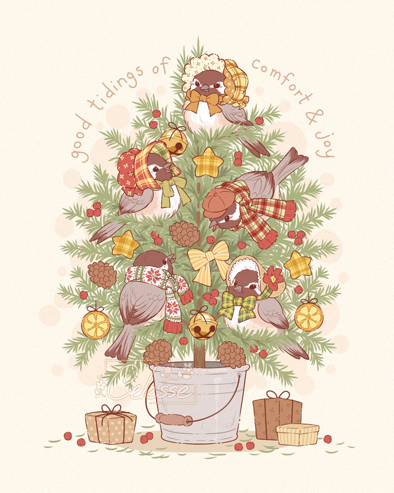 「Season's greetings from the Chickatree  」|✿ Celesse ✿のイラスト