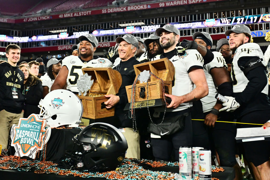 Wake Forest has moved back into the Top 3 Power Five programs in terms of all-time Bowl Win % (64%). Best in the ACC. Bowl Season Powerhouse. 👑