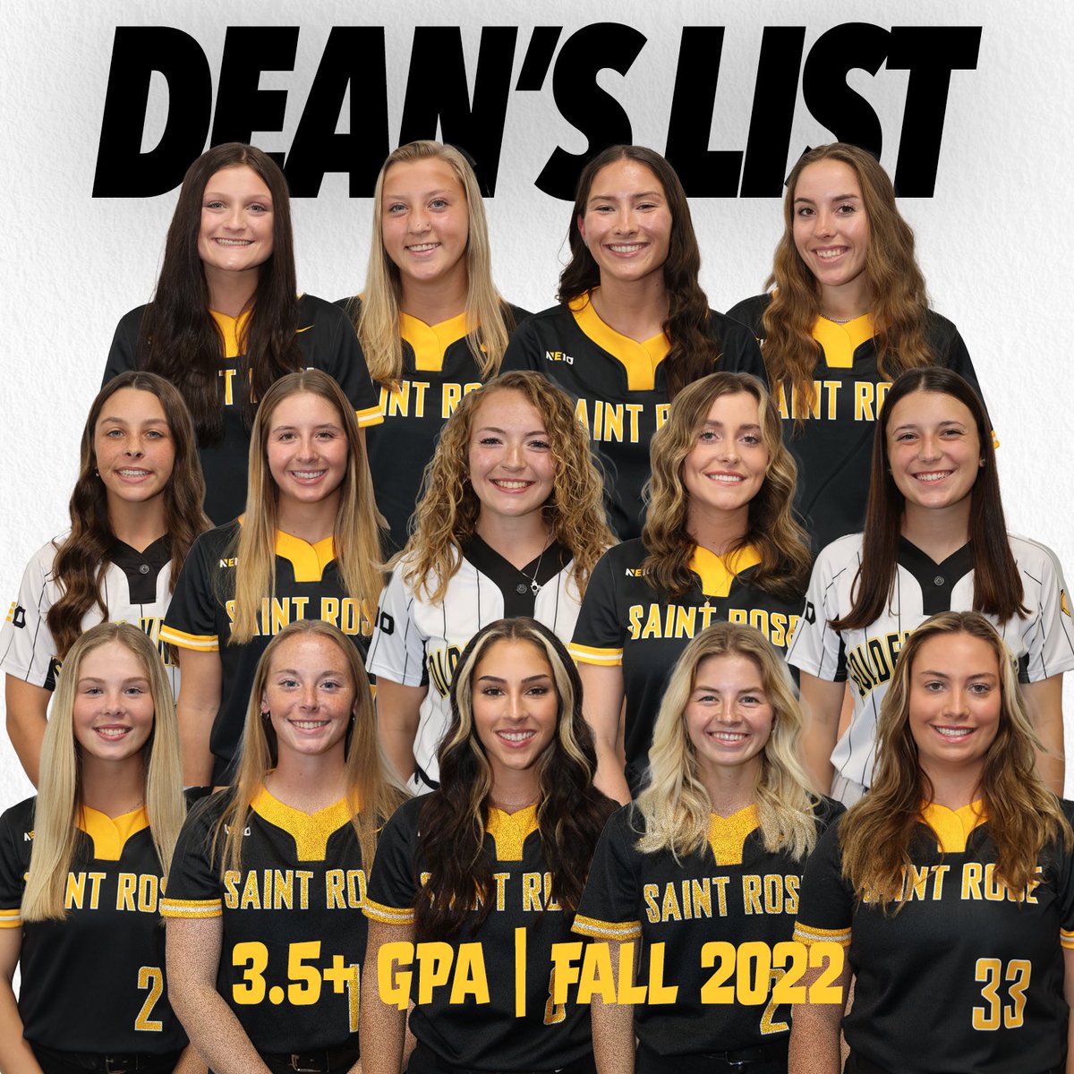 saintrosesb's tweet photo. Absolutely knocked it out of the park this semester in the classroom! 

• Team GPA: 3.45
• FOURTEEN Dean’s list (3.5+)
• SIX 4.0
• 3 future teachers who completed their student teaching! 

Bring on the Spring semester😈 https://t.co/O4DUWTBqkF