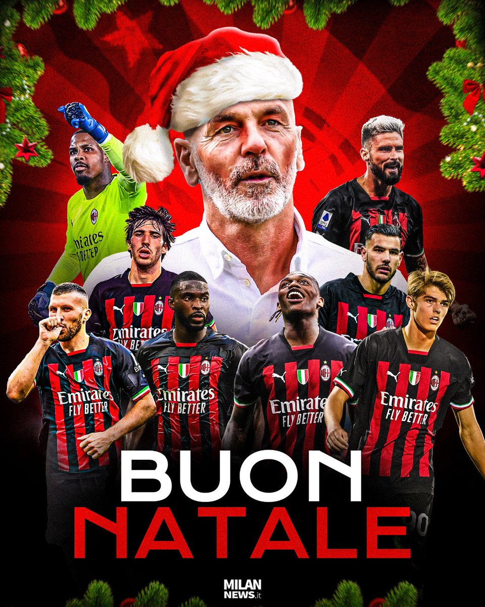 MilanNewsit's tweet photo. Buon Natale, Rossoneri! ❤️🖤 https://t.co/3tJAY5MjAw