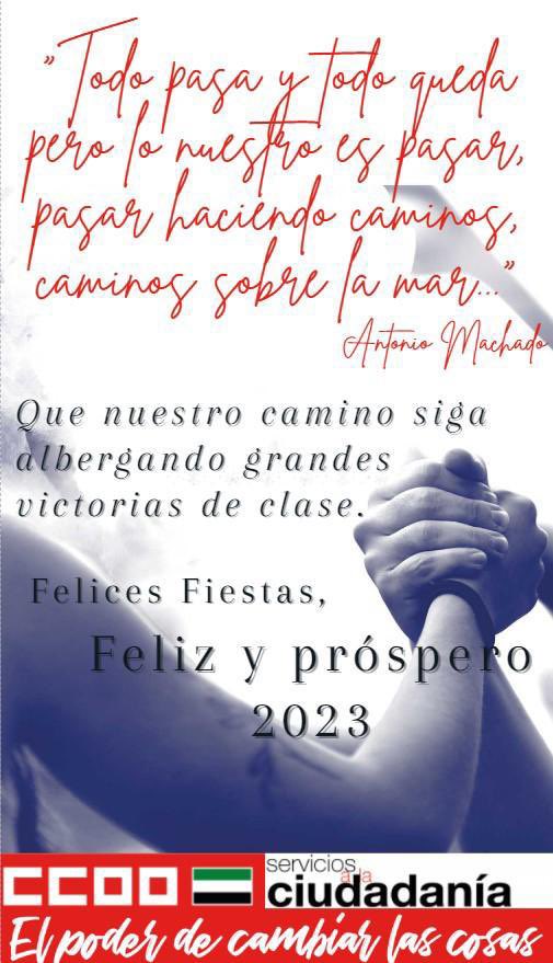 FSC_CCOO_Ext's tweet image. Y siempre combativo 2023 ✊🏼✊🏼