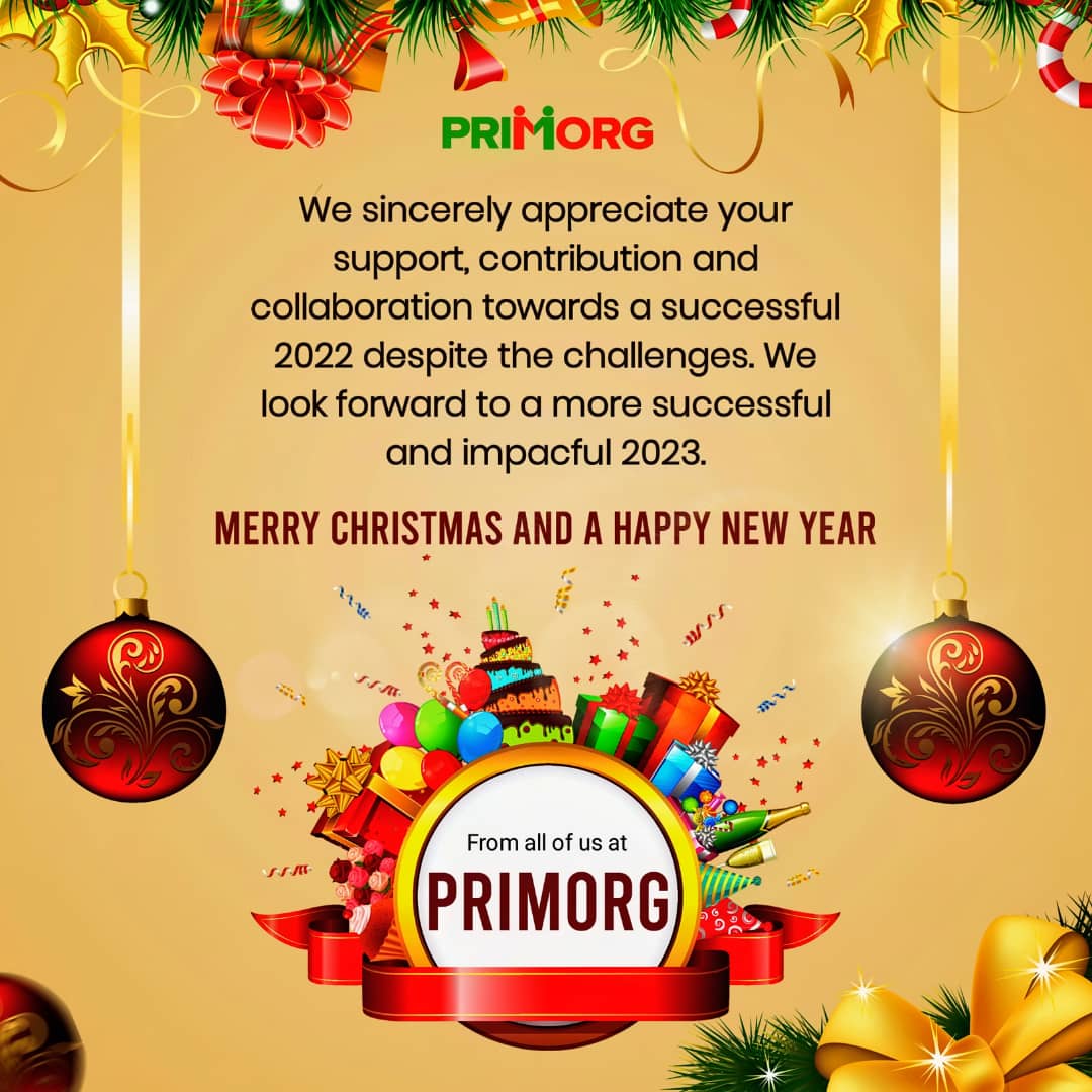 Season's greetings from PRIMORG!