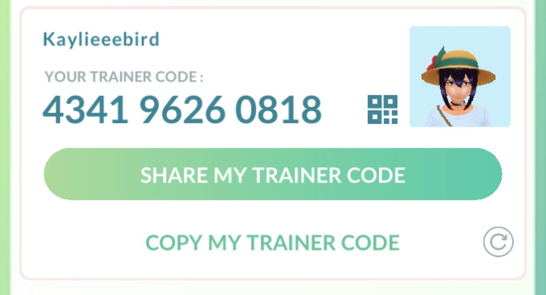 KaylieeeBird's tweet photo. 4341 9626 0818 #PokemonGO #PokemonGOfriend #pokemonfriendcode #PokemonUNITE #PokemonGORaids #PokemonGOApp #PokemonGOfriendscode https://t.co/8RUmZr4j9K