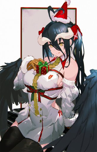 -La diablilla les desea feliz Navidad.-