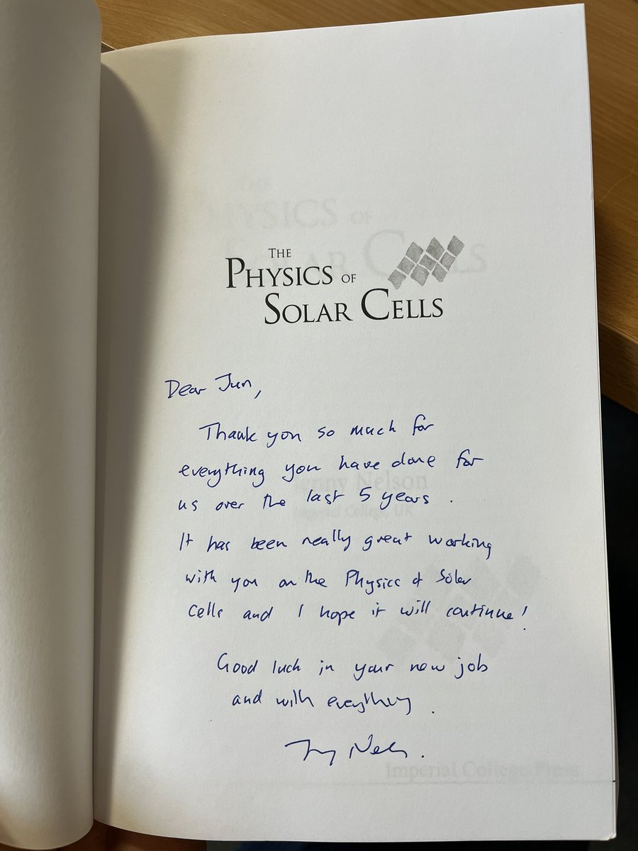 Jun Yan (@junyan_nj) on Twitter photo Many thanks to Jenny and the group! Letās continue working on the physics of solar cells in the future! <a href="/JNelsonGroup/">Jenny Nelson Group</a> Many thanks to Jenny and the group! Letās continue working on the physics of solar cells in the future! <a href="/JNelsonGroup/">Jenny Nelson Group</a>