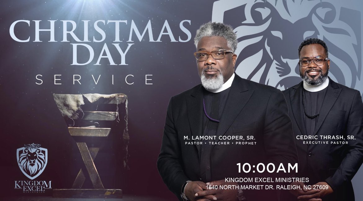 VisitKEM's tweet photo. Not only is it our favorite day of the week, but it’s our Saviors birthday!! Join us tomorrow for Sunday morning worship and help us celebrate Jesus🥳🙌🏾✝️❤️🎄!! #KingdomExcel #SundayMorningWorship #Jesus #JesusWeek #JesusBirthday #Christmas #MerryChristmas #Church https://t.co/ZjoHvq6YOm