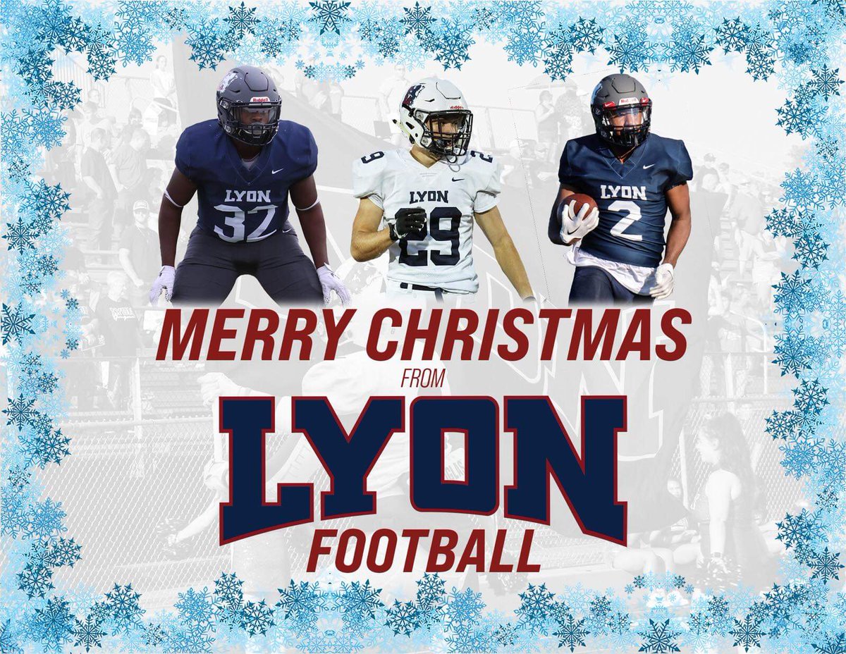 Merry Christmas Lyon College and to the Lyon Coaches
<a href="/LyonHBC/">Chris Douglas 🏈</a> <a href="/Coach_Z_Ruot/">Zachary Ruot</a> <a href="/IanLeib/">Coach Ian Leib</a> <a href="/MunfordCougarFB/">Munford High School Football</a>