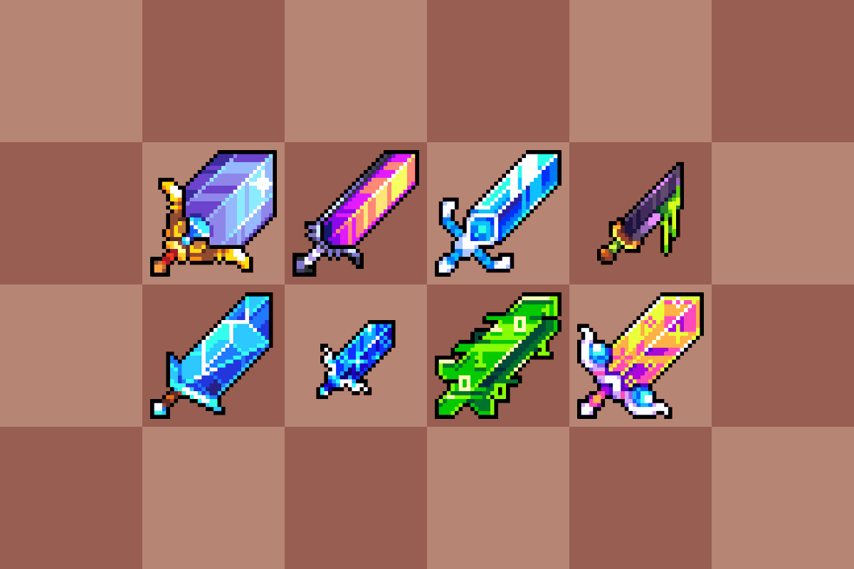 RunninBlood's tweet image. More Blades!

#pixel #art #pixelart #blades #swords #items