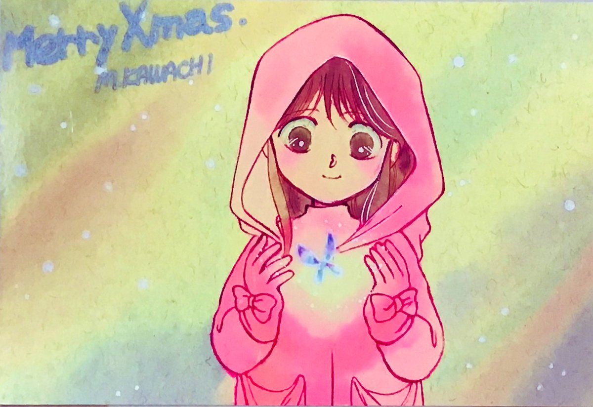 「Merry Xmasちゃおの付録クリスマスカード4枚良い日をお過ごしください 」|河内実加🌕のイラスト