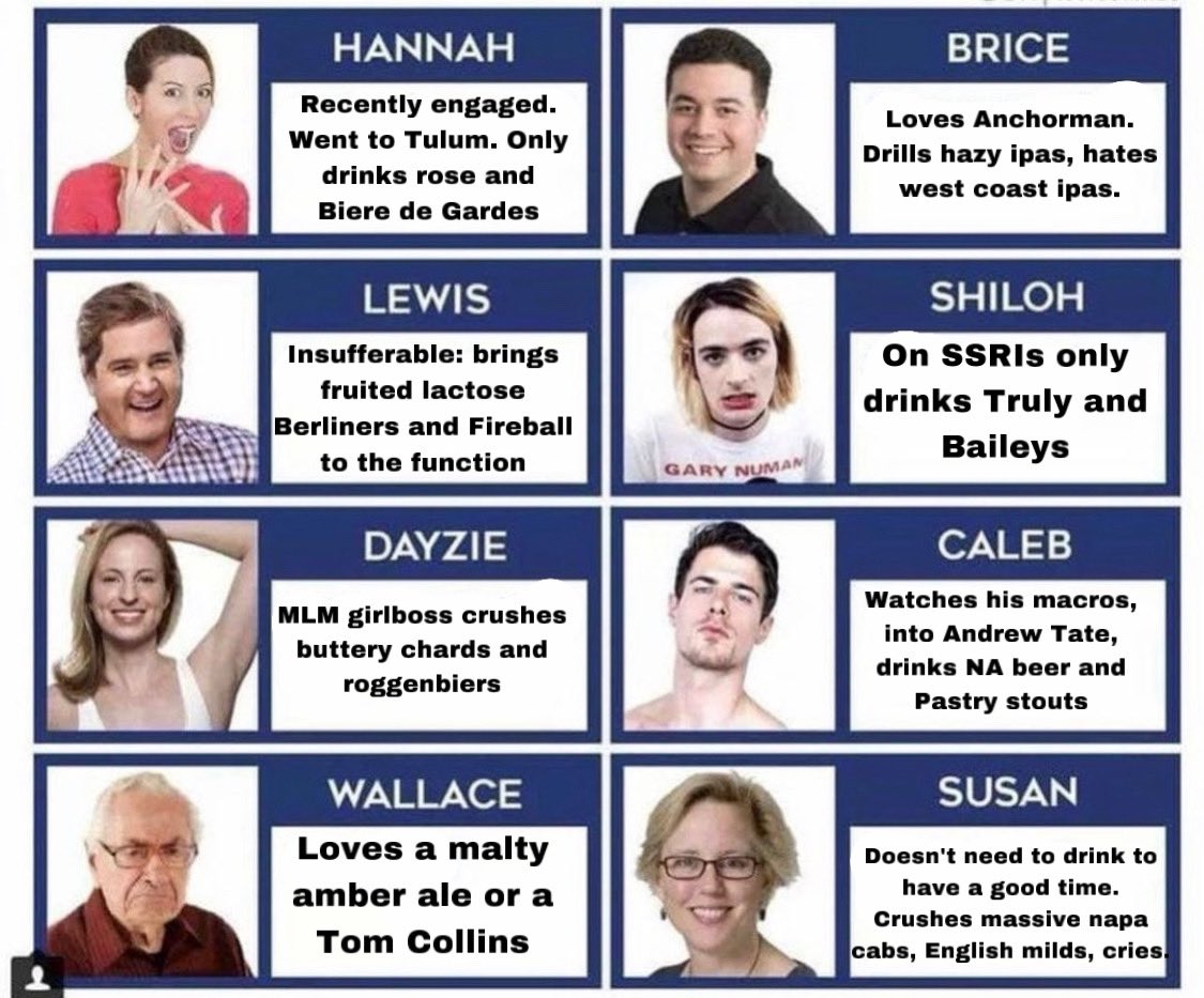 dontdrinkbeer's tweet photo. Which family member are you drinking with https://t.co/27Sr4Nae7I