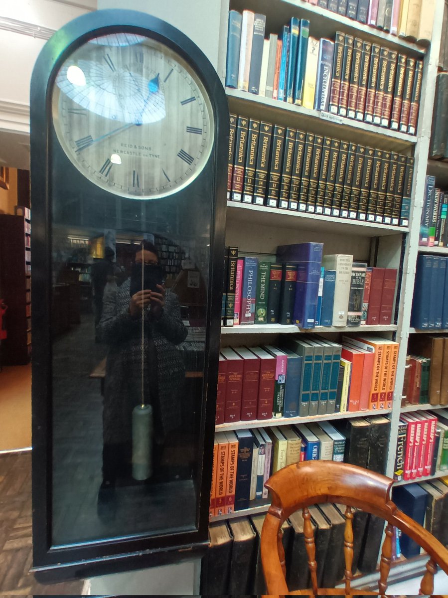 arlsbit's tweet photo. Reid &amp; Sons clock @LizzieHelenMay
inside the Literary and Philosophy Society #NewcastleUponTyne #LitAndPhil #LibrariesOfTwitter @litandphil 23.12.22 https://t.co/3if6ILs19Y
