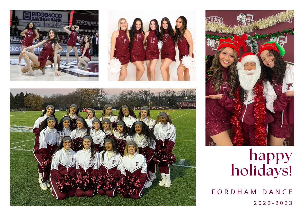 Merry Christmas and Happy Holidays Rams! Fordham Dance hopes that everyone has a wonderful and restful holiday season♥️✨