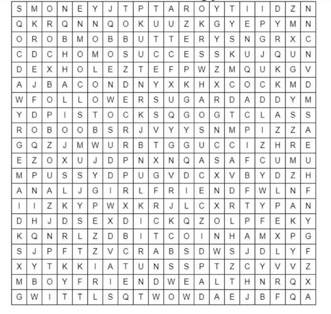 *WHAT'S THE FIRST WORD YOU SEE?
