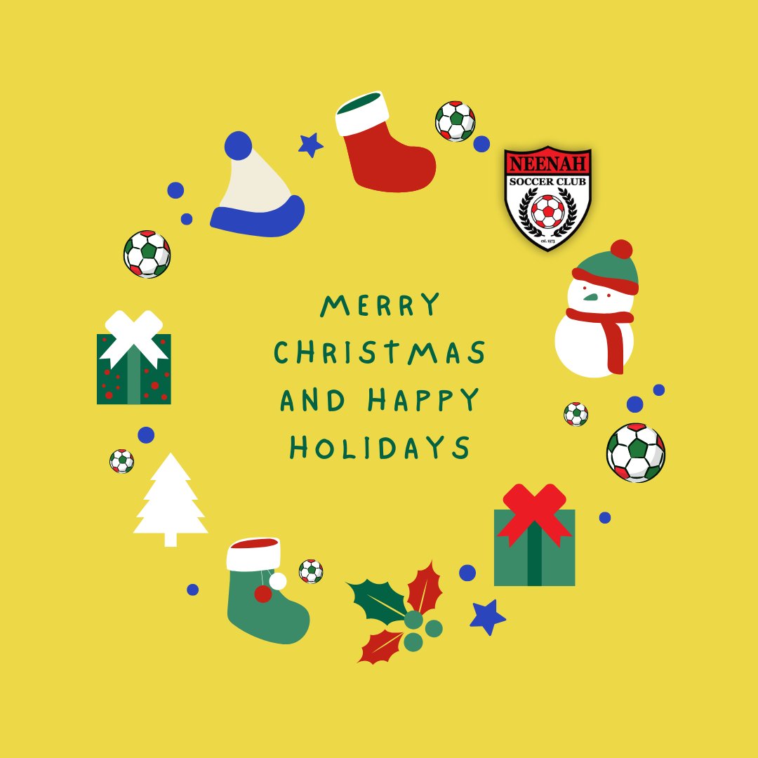 Wishing you a safe and healthy holiday!🎄⚽️🎄⚽️🎄