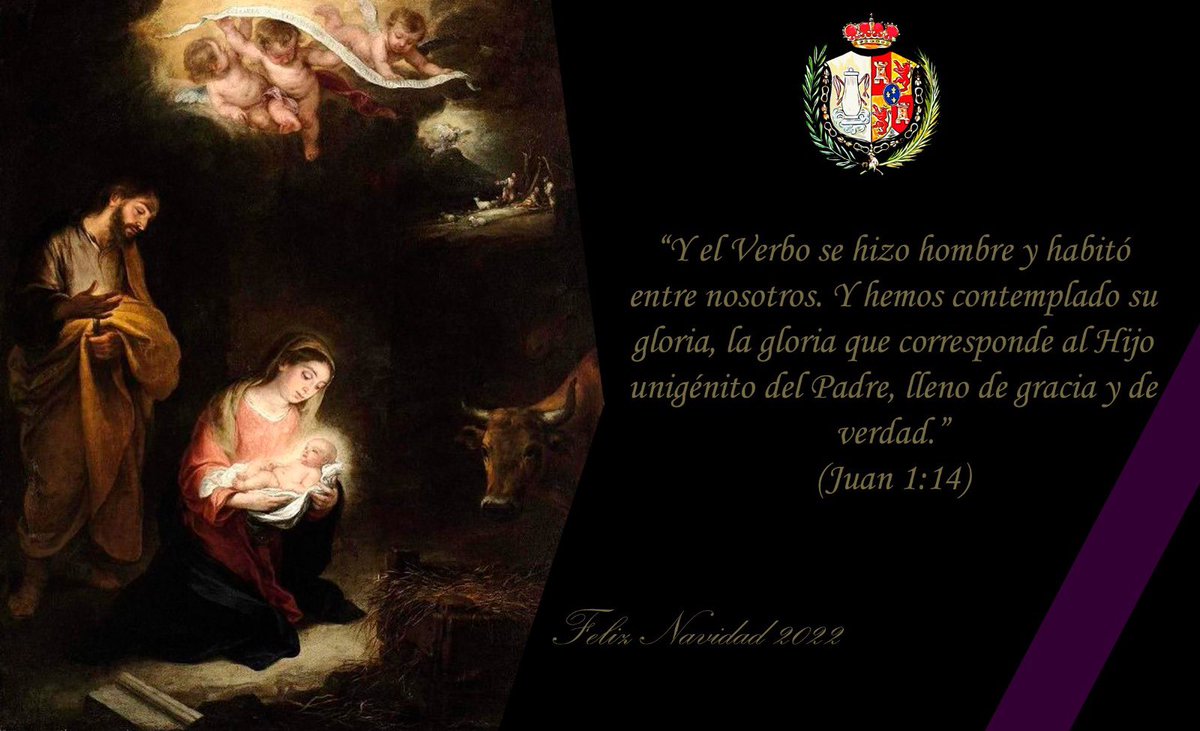 cofradiacolumna's tweet photo. El Hermano Mayor y la Junta de Gobierno, les desea una Feliz Navidad, un año nuevo lleno de paz, amor y mucha salud. 

Que la llegada del hijo de Dios os llene de bendiciones en este próximo año 2023. https://t.co/QuUrAGJjgp