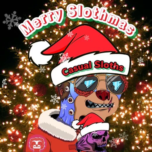 TrippyBlu23's tweet image. Merry #Slothmas from all the @CasualSloths! 

(Slothmas is an inclusive holiday for all sloths)