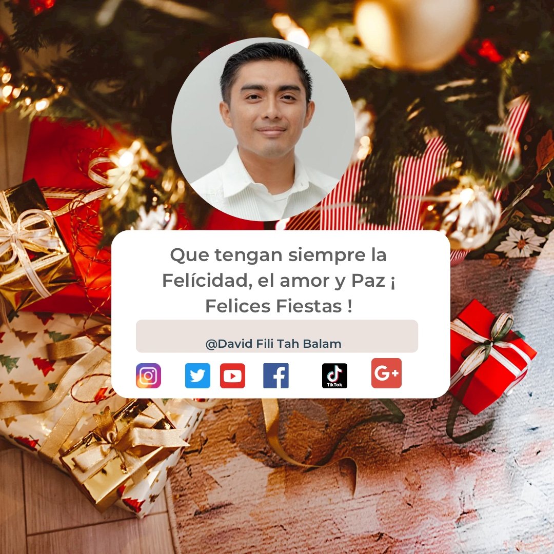 Felices fiestas a todas y todos.