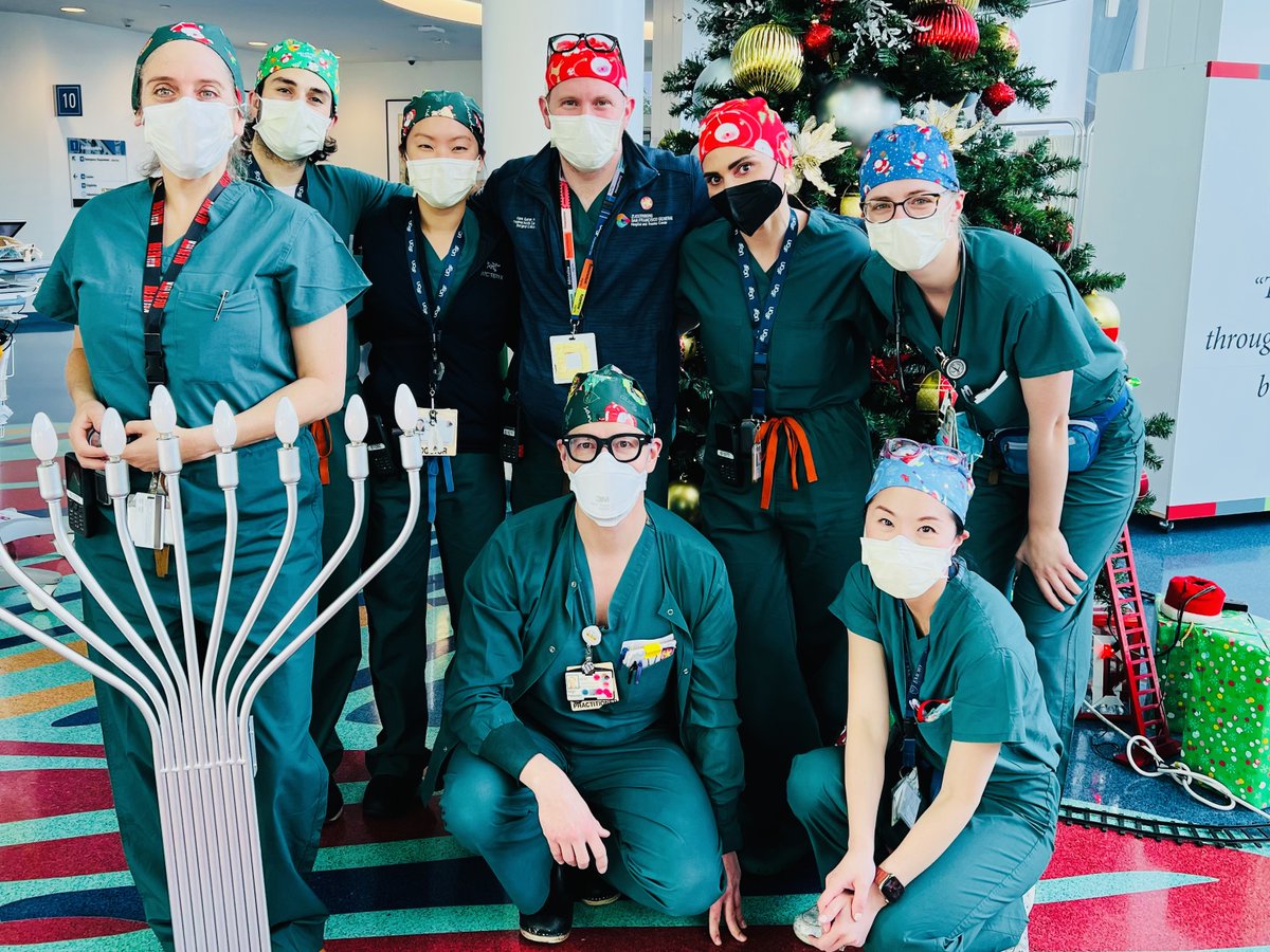 San Francisco's Christmas Eve trauma team. We are wishing everyone a peaceful, joyful, and safe holiday <a href="/ZSFGCare/">Zuckerberg SF General Hospital & Trauma Center</a> <a href="/UCSF/">UC San Francisco</a> <a href="/UCSFSurgery/">UCSF Surgery</a>