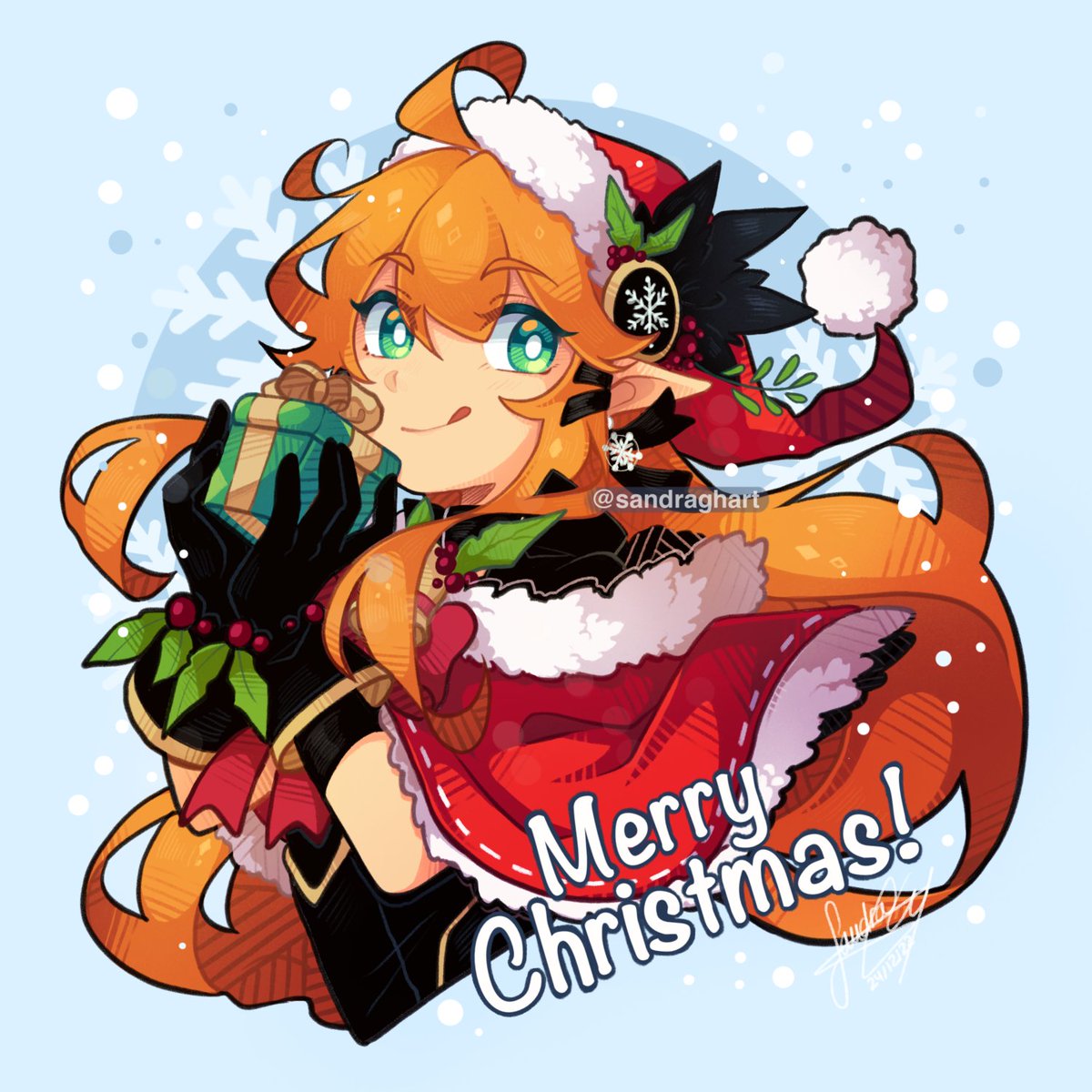「 MERRY CHRISTMAS! Hope you have a happy 」|🌠 ​ Sandra 🌠 FicZone 2023のイラスト