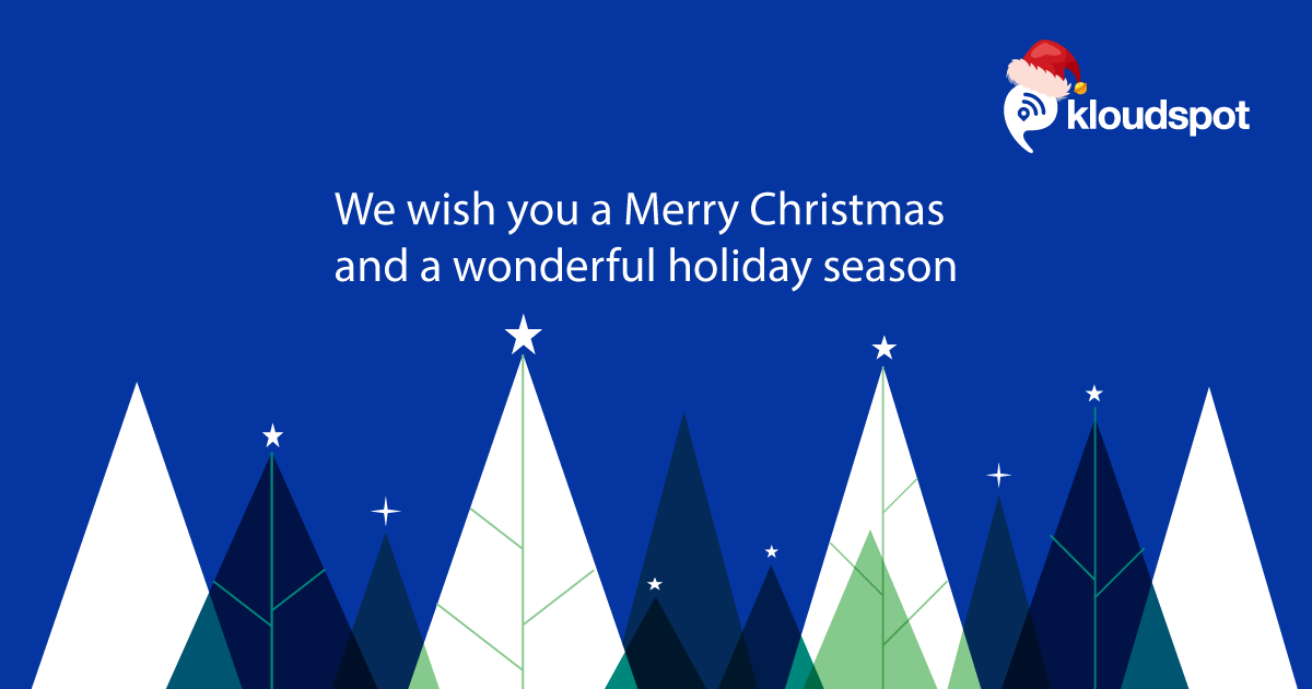 Team Kloudspot wishes you a Merry Christmas and a wonderful holiday season!🎅