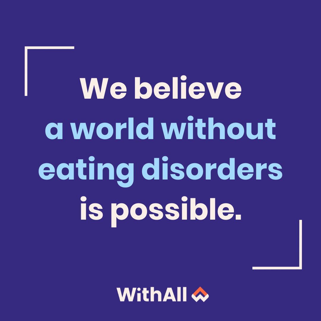 We believe a world without eating disorders is possible. But we can't achieve this without YOU. This holiday season, we humbly ask that you donate to WithAll if our mission has meaning for you in some way. 

To donate, please visit withall.org/donate/. 

#nonprofit #donate