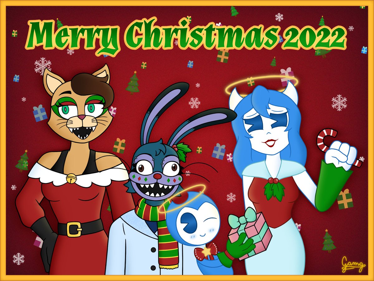 Gustavo11g2's tweet photo. 🎄¡¡Merry Christmas 2022!!❄
#FnafOc #Ocs #Fnaf #FnafAu #Batdm #Batim #batimau #DreamBendy #DreamAlice #DigitalDrawing #DigitalArt #Navidad #Navidad2022 #MerryChristmas #FelizNavidad #Christmas #Christmas2022 https://t.co/tG4c8ysg2U