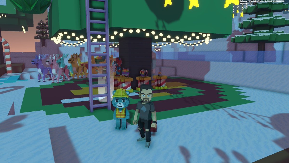 Nevaeve1's tweet photo. @TheSandboxGame @carebears I found a @carebears blue construction worker in Merry Beary Winterfest! 👷🐻 #SeasonsGreetingsTSB https://t.co/PB2LvW5prM