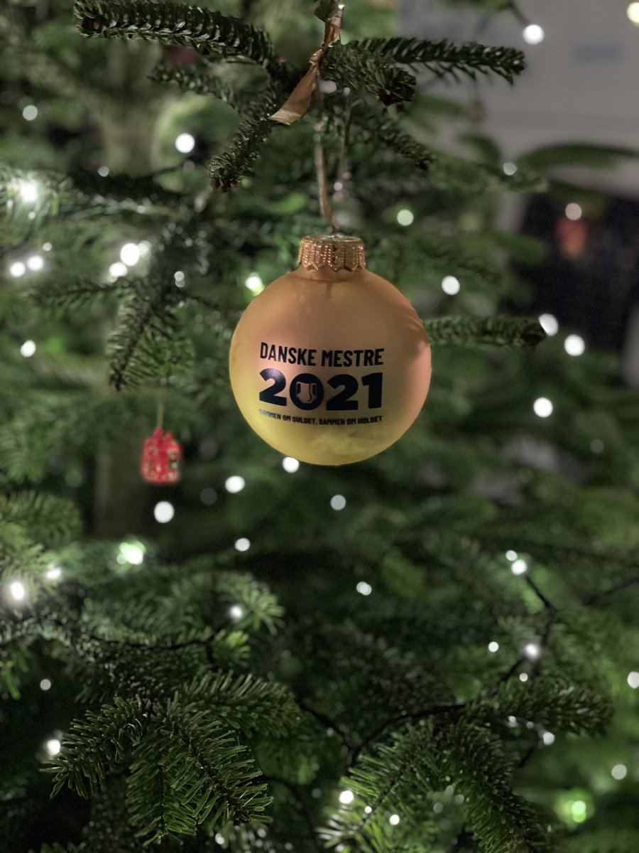 Igen i år hænger den flot på træet😄