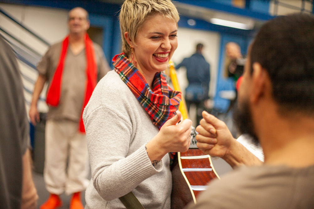 noteables's tweet photo. Some heartwarming photos from the special holiday-spirited concert at Washoe County Sherrif's Office. Through music therapy, inmates gain tools that will assist them in successful reintegration into the community once released.

@WashoeSheriff 

#MusicIsForEveryone #NMTS https://t.co/CEiELR7Qnz