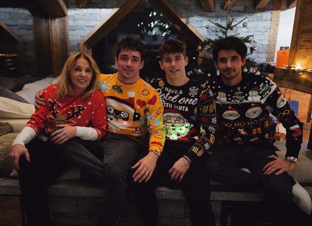Photos: Charles Leclerc spending winter holidays at La Folie Douce Val d'Isère with his mother