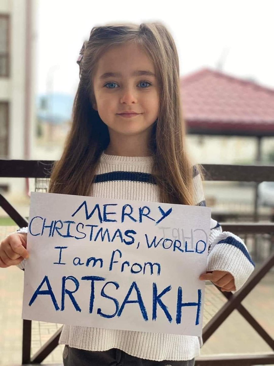 ArtsakhOfficial's tweet photo. Merry Christmas, the World!
I'm from Artsakh.
P.S.
For the World this is the Christmas Eve #merrychristmas 

For #Artsakh this is 13th day of a total blockade.
#FreeArtsakh #unblock_the_road_of_life https://t.co/woA7QJq6oZ