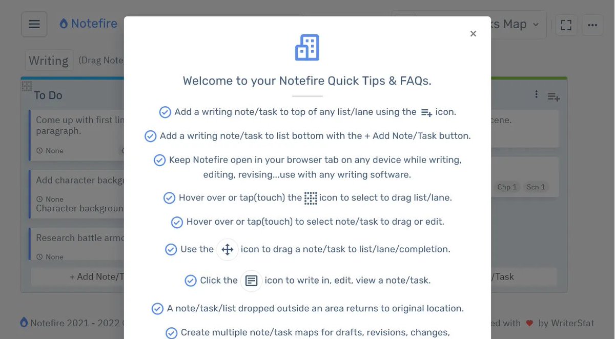 Finish your story, faster. Get the new🔥Notefire 4. Use with any process/software. $8 yr. Keep open in any device, anywhere, while you write. Think through/finish writing, after you write. Story #Writing Notes your way. Easy, effective, drafts. #amwriting writerstat.com