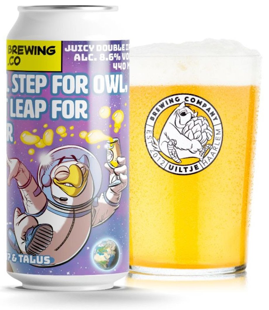 BeerPedia's tweet photo. Uiltje - One Small Step For Owl, One Giant Leap For Craft Beer https://t.co/FUZJZNVGPw #uiltjebrewing #doubleipa #azacca #idaho7 #talus #beernews #beerblog #newrelease #newlabel #craftbeer #μπύρα #beer #bier #biere #birra #cerveza #pivo #olut #alus https://t.co/qEwk1QArOW