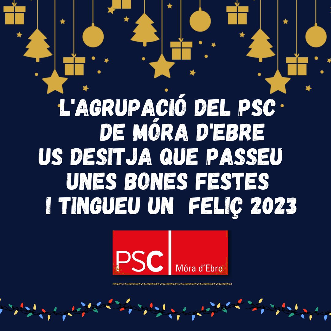 PscMora's tweet photo. Bon Nadal i feliç Any nou! https://t.co/kAeKqkTbFM