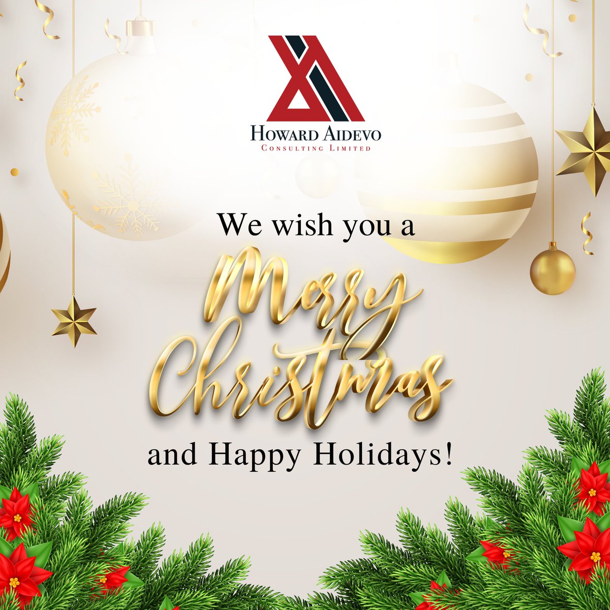 The Howard Aidevo Family wishes you a very Merry Christmas and Happy Holidays!