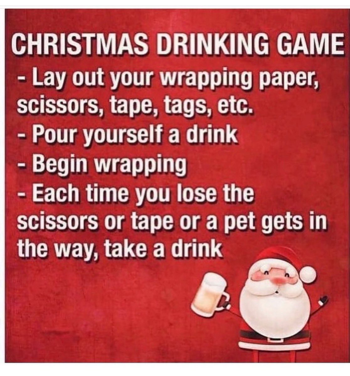 debtakahara's tweet photo. For all those wrapping presents right now..or at midnight..or 2am.. #ChristmasPresents #DrinkingGame #itsnottooearly https://t.co/olWHJm4rkM